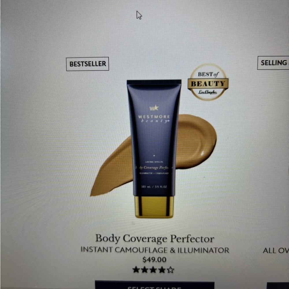 Westmore Beauty Body Coverage Perfector + Blend & Blur XL Body Brush